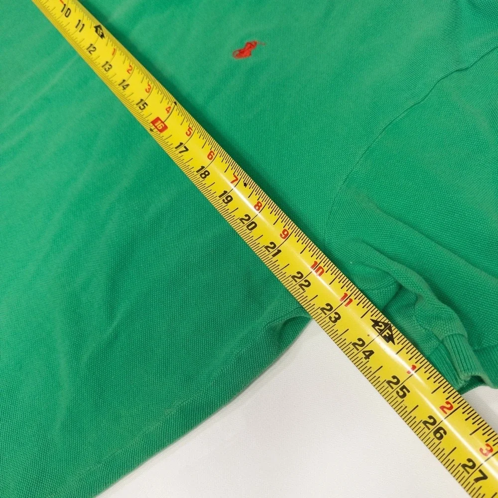 Polo Ralph Lauren Polo Mens L Cotton Green Red Pony Shirt